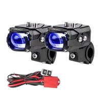 SPUFKGE Motorcycle Front Head light For Dirt Bike Car Trucks SUVs UTV ATV 100W LED Motorcycle Spotlight Fog Lamp Auxiliary Flash Head Light 90W Demon Eyes 12V/24V