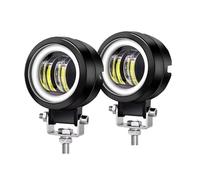 SPUFKGE Motorcycle Front Head light For Truck SUV UTV ATV Tractor Fog Lamp Motorcycle Universal 3" Work Light Angel Eye LED Portable Spotlights