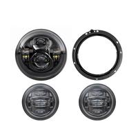 SPUFKGE Motorcycle Front Head light For V-Star For Drag For Star 650 1100 For Road For 1600 1700 For Royal 1300 4.5" Fog Lights Passing 7" LED Headlight Headlamp