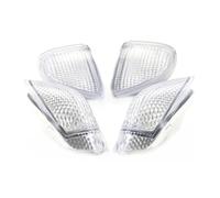 SPUFKGE Motorcycle Head Lamp For ZZR 1100D 1993-2001 For ZX 11 For NINJA Motorbike Indicators Front Rear Tail LED Turn Signal Light Cover Front Headlight(Front Rear clear)