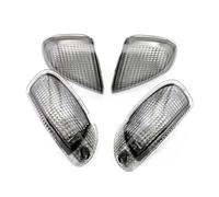 SPUFKGE Motorcycle Head Lamp For ZZR 1100D 1993-2001 For ZX 11 For NINJA Motorbike Indicators Front Rear Tail LED Turn Signal Light Cover Front Headlight(Front Rear smoke)