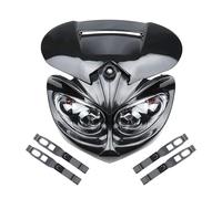 SPUFKGE Motorcycle Head Lamp Racing Headlight Dual Head Lamp Led Fairing Light For Dirt Pit Bike ATV Hi Lo Beam Universal 4 Eyes Headlamp Front Headlight