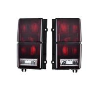 SPUFKGE Rear lights shell For Jeep For Cherokee XJ 1984-1996 Tail Lights Replacement Style Red Smoke Lens Rear Lamps Shell (Left + Right)(Red red)
