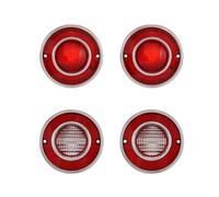 SPUFKGE Rear Tail Lights Trailer Lights 4pcs Car LED Tail Lights Rear Brake Lights For Corvette For C3 1975 1976 1977 1978 1979 (without Bulbs)(Red Shell)