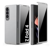 Spugan for Samsung Galaxy Z Fold 4 Case, [Built-in Privacy Front Screen Protection] Slim Matte PC Shockproof Cover Wireless Charging Case for Galaxy Z Fold 4 (Silver)