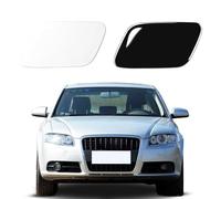 Spulhc Car Front Bumper Headlight Washer Cover for Audi A4 2005-2008,Headlamp Jet Spray Cap,Left/Right,C-White-Left