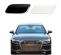 Spulhc Car Front Bumper Headlight Washer Cover for Audi A6 2019-2021,Headlamp Jet Spray Cap,Left/Right,B-Black-Right
