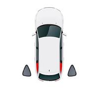 Spulhc Car Sun shade for Mercedes Benz GLB EQB 2019-2024,Front Windshield Magnetic Mesh Curtain Rear Side Window Sunshade,Black,2PCS Train