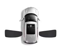 Spulhc Custom Full Cover Car Window Sunshade for H-ONDA CRV 2012-2016,Insulation Privacy Blind Window Curtain,Black,Black-Black-2*Rear Side