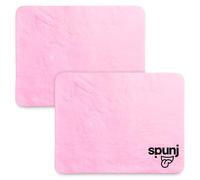 spunj 2pk Ultra Thirsty Sponge Kitchen Cloth Cleaning Pink, 32x42cm Super Absorbent Wipe for Home, Holds 7x Its Weight in Water, Reusable and Durable, Ideal for Home, Bathroom, and Household Cleaning
