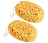 Spunklad 2Pcs Bath sponges for Adults, Baby Bath Sponge, Shower sponges for Men, Natural Ramer Sponge for exfoliating