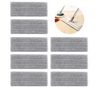 Spunklad Mop Replacement Cleaning Pads, 8Pcs Floors Mop Pads Head Flat Microfibre Refill Cloth Spray Mops Reveal Mops Washable Cloth Mat Dry or Wet for Home Office Hardwood, Marble, Tiles (33×12cm)