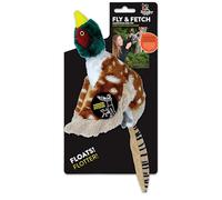 Spunky pup Fly & Fetch Dog Toy - Durable, Floating, Interactive Bungee Launcher for Fetch and Water Play, Pheasant