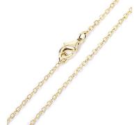 SPUNKYCHARMS 2mm Thin Gold Necklace Chain, 12 Pcs 18 Inch Gold Cable Chain for Necklace Making Brass Jewellery Chains Pack in Bulk