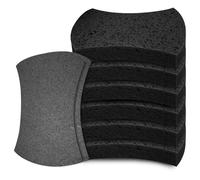 Spunspon 6 Pack Non-Scratch Cellulose Scrub Sponge, Cellulose Sponges, Heavy Duty Dishwashing Sponge for Kitchen,Clean Tough Messes Without Scratching,Pop Up Eco DIY (4" x 6" x 1"), Black