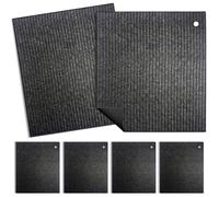 Spunspon 6 - Pack Swedish Kitchen Dish Cloths - Reusable Paper Towels for Counters & Dishes - Eco Friendly Cellulose Sponge Cloth - (Black)