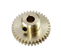 Spur Gear， 0.5 Module 41 Teeth Brass Cylindrical Spur Gear Copper Pinion Straight 3-12mm Bore(10mm Inner hole)