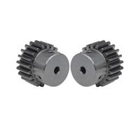 Spur Gear 1.5 Module-20T Blackening SC45#Carbon Steel High Frequency Quenching Bore Size 5/6/6.35/8/10/12/14/15mm(8-10x3x1.4 mm)