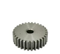 Spur Gear 1M 28-35T Rough Hole 6mm Pinion 45#carbon Steel Material Height 10mm 1Pcs(30 Teeth)