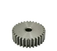 Spur Gear 1M28/29/30/31/32/33/34/35T Rough Hole 6mm Pinion Gear 45#carbon Steel Material Height 10mm 1Pcs(34 Teeth)