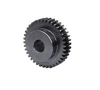 Spur Gear 1pc 2 Module 38/40 Teeth Carbon Steel Spur Gear with Stepped Platform, Power Transmission Spur Gears for Gear Racks, 2 Module 40 Teeth (Color : 2 Module 40 Teeth, Size : Bore 10mm)