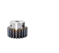 spur gear 2M 12T-24T Spur Gear With Step Bore 8mm 10mm Module 2 Motor Gear OD 28mm-52mm 45#Carbon Steel Transmission Accessories(8mm,15 Teeth)
