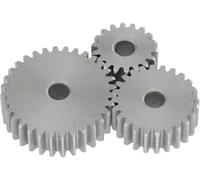 Spur Gear, 45# Steel Pinion Gear | 12-27 Teeth, Mechanical Transmission For Milling Drilling(18 Teeth)