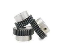 Spur Gear Pinion 20Teeth Mod 1.5 M=1.5 Bore8/10/12/15mm Right Teeth 45# Steel Positive Gear CNC Gear Rack 2Pcs(Hole 8 keaway3)