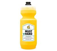 SPURCYCLE - "Must [GO] Hard Water Bottle|22 Ounces. Purist Water Bottle with MoFlo Cap, Resists Stains & Tastes Better. Flexible Bicycle Bottle. Don't Forget to Hydrate.