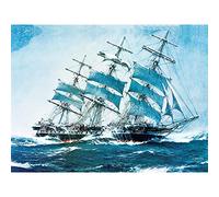 Spurling Clipper Ship Sobraon Painting Large Print Poster Wall Art Decor Picture