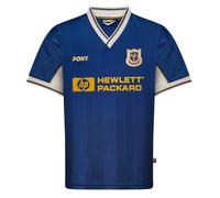 Spurs 1998 PONY Away Retro Football Shirt Navy/White Large Polyester