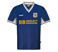 Spurs 1998 PONY Away Retro Football Shirt Navy/White Medium Polyester