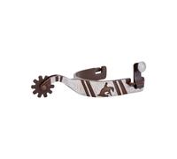 Spurs for horse engraved decoration with reiner design for men Metalab FG Reining