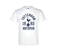 Spurs White T Shirt With 1882 Design Tottenham Hotspur FC White S