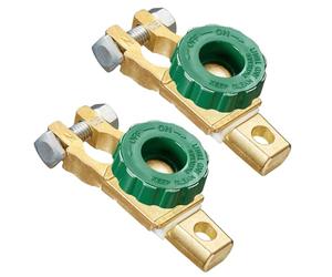 Spurtar Top Post Battery Isolator Switch 12V - 24V Kill Switch Battery Disconnect Terminal for Car Truck RV Boat Vehicles, 2PCS