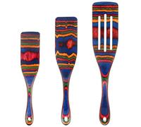 Spurtle Set, Wooden Utensils for Cooking, Kitchen Utensils Set, Pakkawood Kitchen Cooking Utensils Set, Apartment Essentials Wood Serving Spatula spoon, Home & kitchen Gift for Women & Men