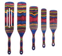 Spurtle Set, Wooden Utensils for Cooking, Kitchen Utensils Set, Pakkawood Kitchen Cooking Utensils Set, Apartment Essentials Wood Serving Spatula spoon, Home & kitchen Gift for Women & Men