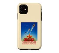 Sputnik 1 2 3 Soviet Space Program USSR Propaganda Art Case for iPhone 11