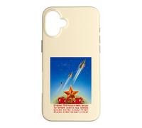 Sputnik 1 2 3 Soviet Space Program USSR Propaganda Art Case for iPhone 16 Plus
