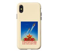 Sputnik 1 2 3 Soviet Space Program USSR Propaganda Art Case for iPhone X/XS