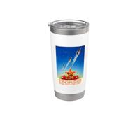 Sputnik 1 2 3 Soviet Space Program USSR Propaganda Art Stainless Steel Insulated Tumbler
