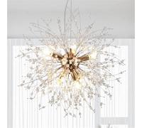 Sputnik Ceiling Light Fixture with Round Pendant Lighting for Dining Room, Living Room, Bedroom, Bathroom, Foyer, and Girls Room