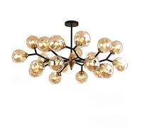 Sputnik Chandelier 10 Lights Gold Chandelier Adjustable Arms Mid Century Pendant Lighting Vintage Industrial Ceiling Light Fixture for Living Room,Smoke Gray,6 Lights