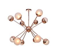 Sputnik Chandelier 12 Lights Electroplating Process Ceiling Light Fixture Industrial Vintage Pendant Lighting Fixture for Bedroom Living Foyer,Smoke Gray,12 Lights