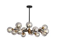 Sputnik Chandelier 15 Lights Gold Chandelier Adjustable Arms Mid Century Pendant Lighting Vintage Industrial Ceiling Light Fixture for Living Room,Smoke Gray,20 Lights