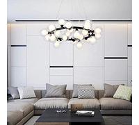 Sputnik Chandelier 25 Lights Metal Kitchen Light Fixture, Mid Century Industrial Ceiling Pendant for Dining Room and Bedroom