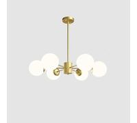 Sputnik Chandelier Mid Centery Modern Pendant Lighting E26 Bulb Adjustable Height Magic Bean Molecular Hanging Ceiling Light for Bedroom Living Room Dining Room(6 Lights, Gold)
