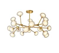 Sputnik Chandelier Pendant Lighting Fixture, Mid Century Industrial Ceiling Light with 20 Lights for Dining Room and Living Room