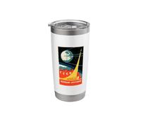 Sputnik First Satellite Soviet Space Race Art Stainless Steel Insulated Tumbler