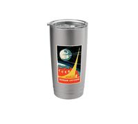 Sputnik First Satellite Soviet Space Race Art Stainless Steel Insulated Tumbler